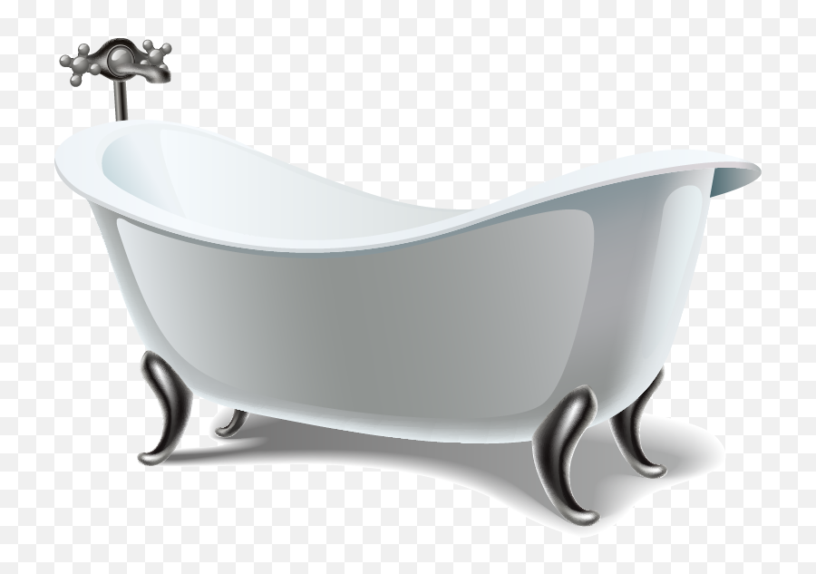 Bathroom Bathtub Euclidean Vector - Bathtub Png Download Emoji,Emoticons Bathtub