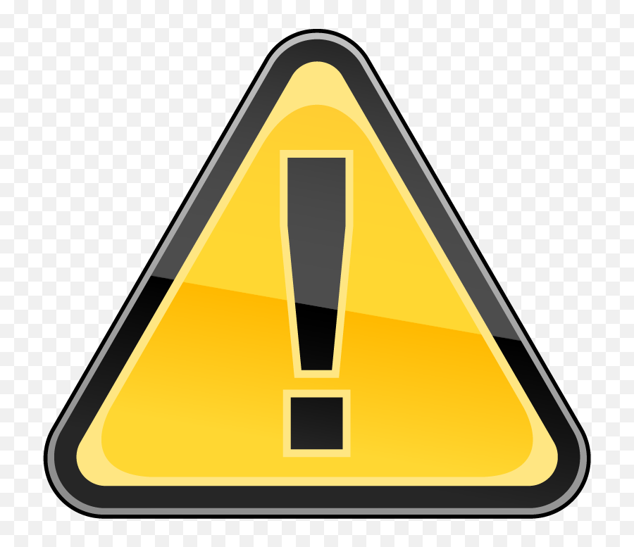 Caution Sign Icon - Symbol Of Hazardous Material Clipart Emoji,Tavern Emoji