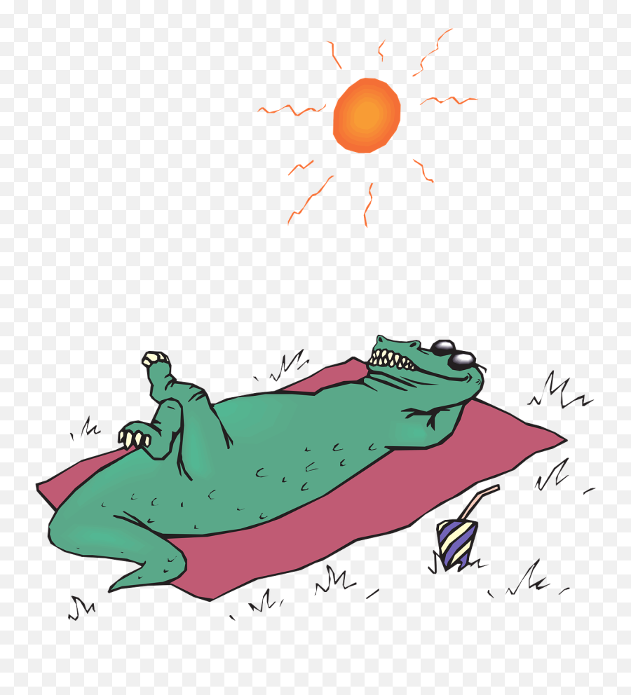 Download Free Photo Of Alligatorsunbathesunbathing Emoji,Lligator Emoji