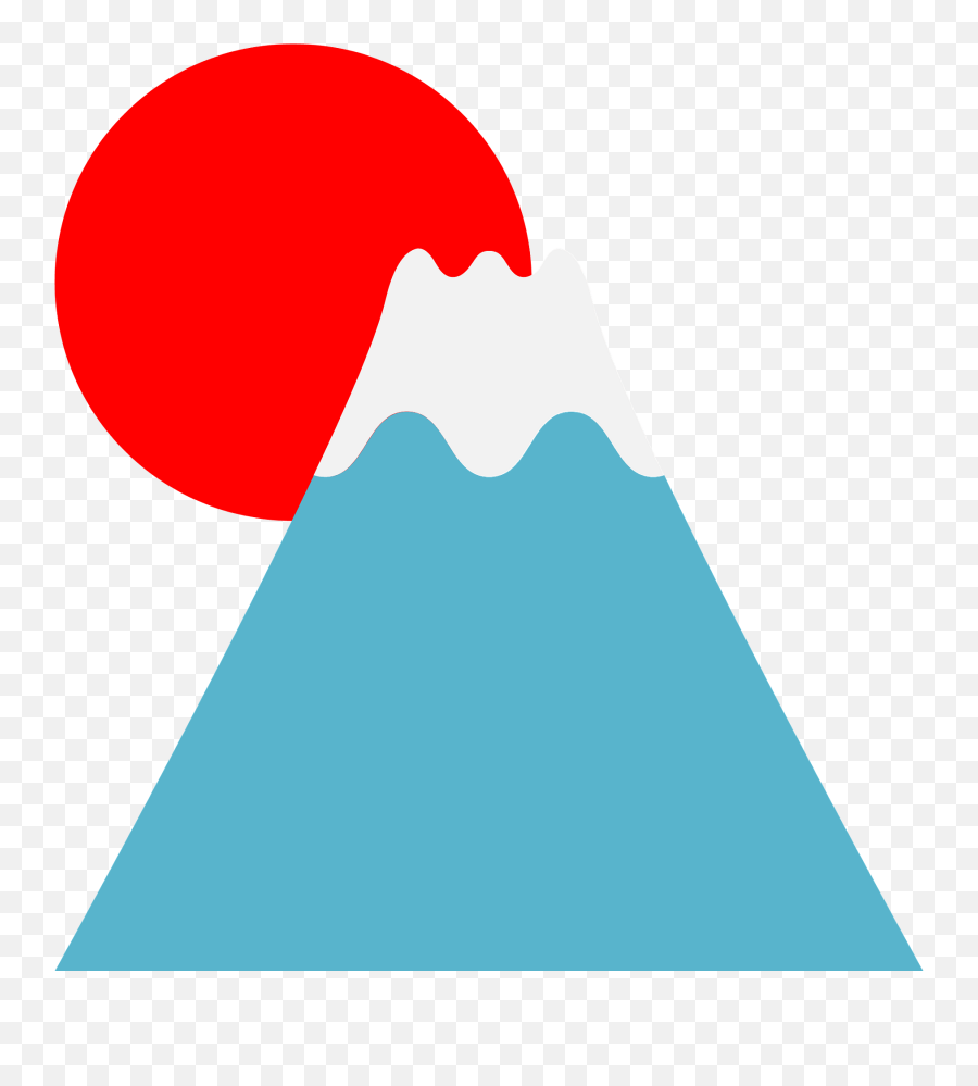Mount Fuji At Sunrise Clipart Free Download Transparent Png - Horizontal Emoji,Sunset And Bird Emoji