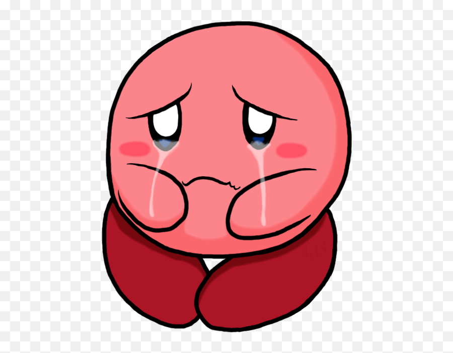Download Sad Kirby - Kirby Sad Png Emoji,Kirby Emoji