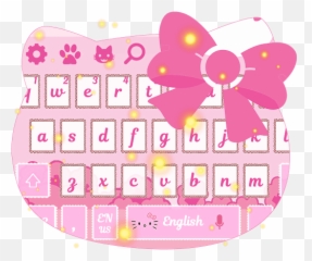 Hello Pink Cat Keyboard - Dot Emoji,Jabber Emoticons Pack