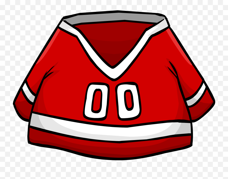 Red Hockey Jersey - Long Sleeve Emoji,Nhl Emojis