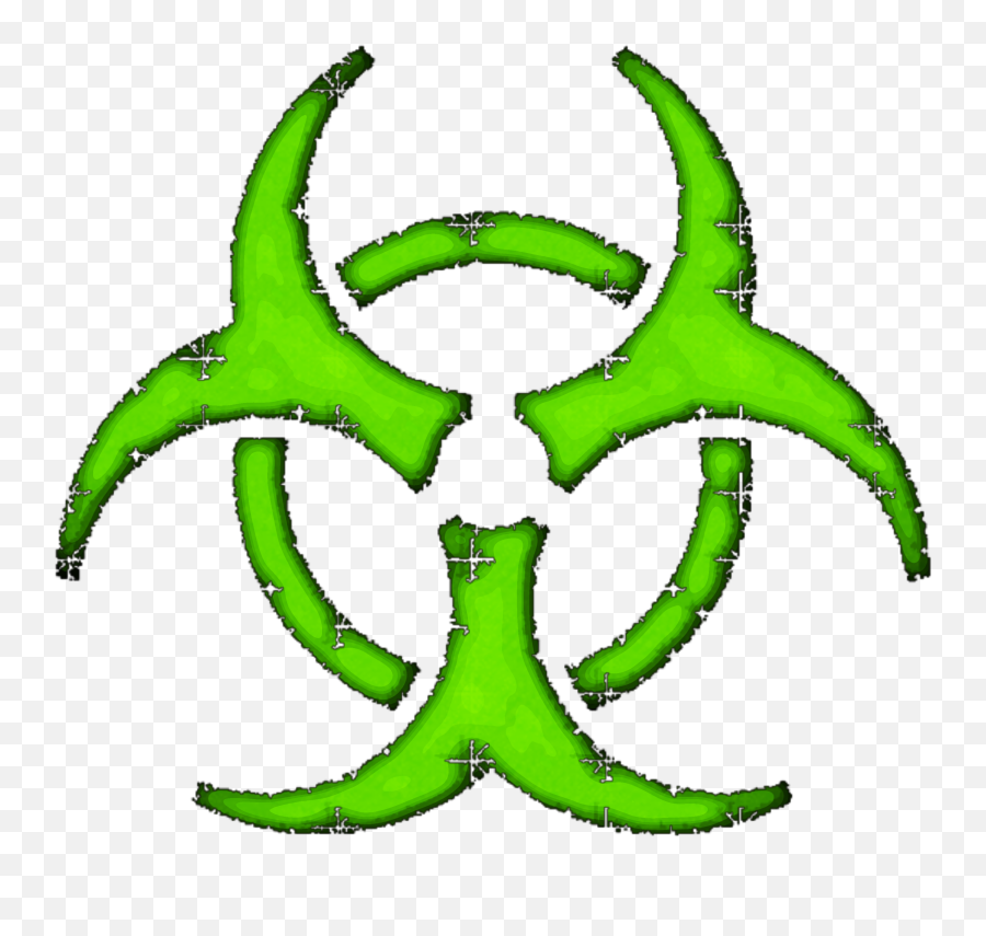 Glitch Horror Art Cyberpunk Punk - Infectious Substance Hazard Logo Emoji,Toxic Symbol Emoji