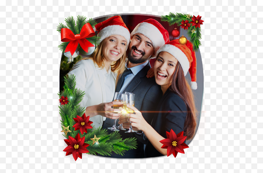 Amazoncom Merry Christmas Photo Frame Montage - Xmas Christmas Dress Code In Office Emoji,Christmas Emojis For Android
