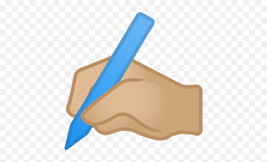 Writing Hand Emoji With Medium - Light Skin Tone Meaning Hand Writing Emoji Png,Emoji Stationery