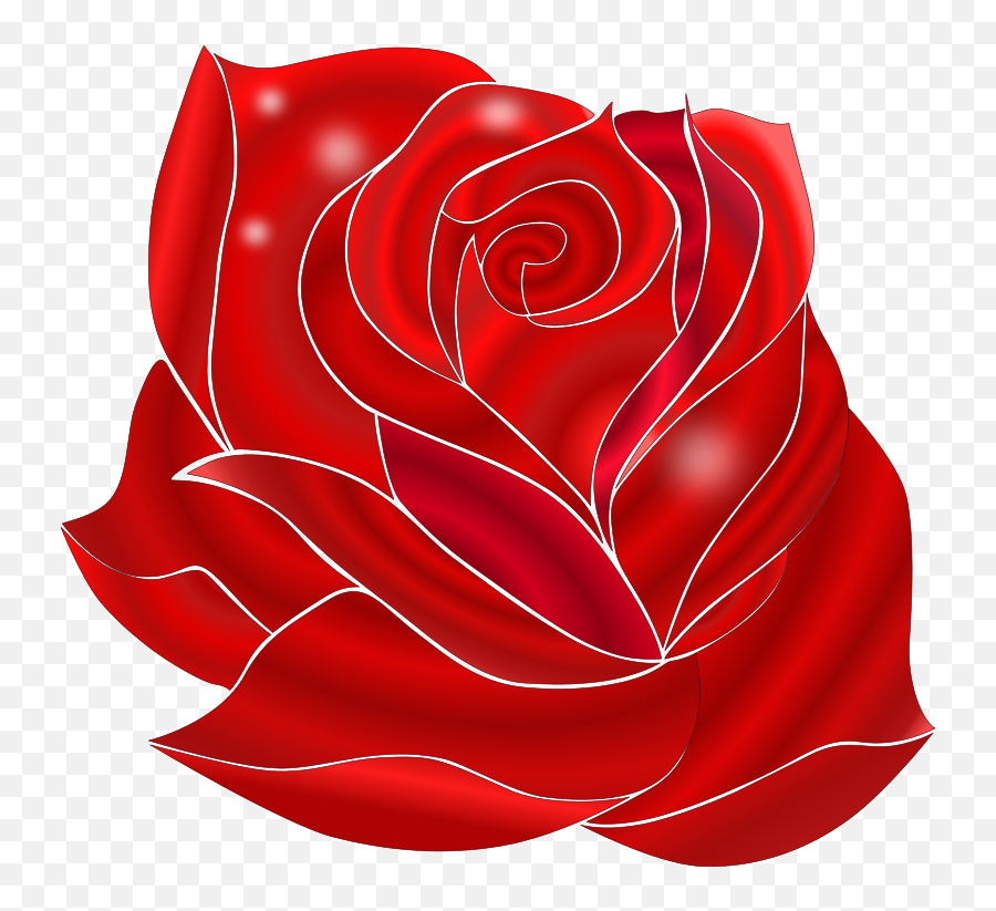 Rosa Rossa - Openclipart Rose Clipart Clip Art Transparent Background Red Rose Png Emoji,Red Rose Emoji