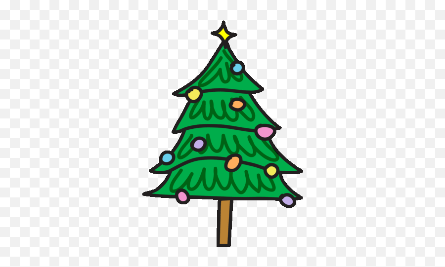 Happy Christmas Tree Sticker By Bombonatorwolph Tree - Small Christmas Tree Clip Art Emoji,Headshake Emoji