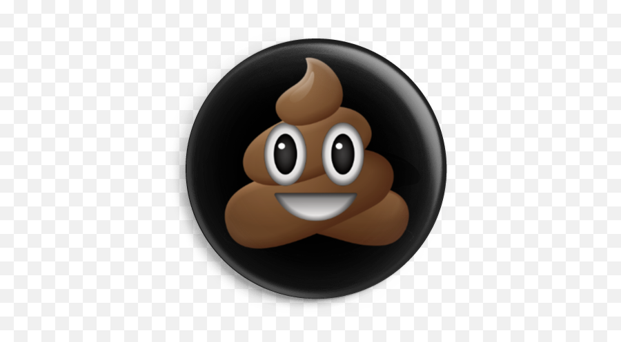 Pinstudio U2014 Poop Button - Happy Emoji,Fecal Emoticon
