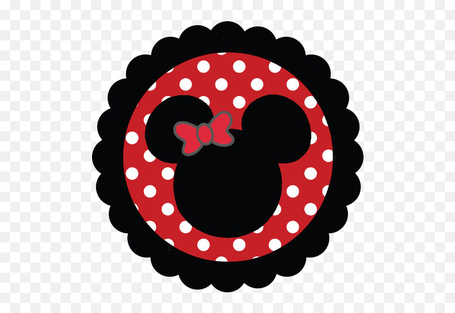 Silhouette Of A Minnie Mouse Head For Clip Art - Printable Minnie Mouse Red Emoji,Minnie Mouse Emotion Printable