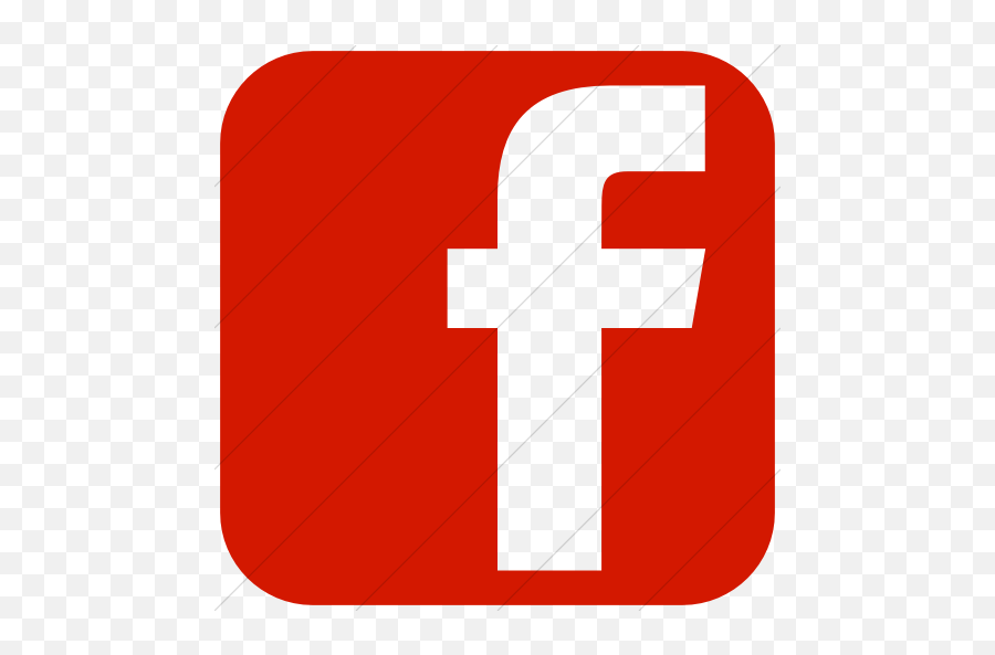 Iconsetc Simple Red Social Media Facebook Square Icon - Facebook Red Logo Transparent Emoji,Purple Square Emoticon Facebbok