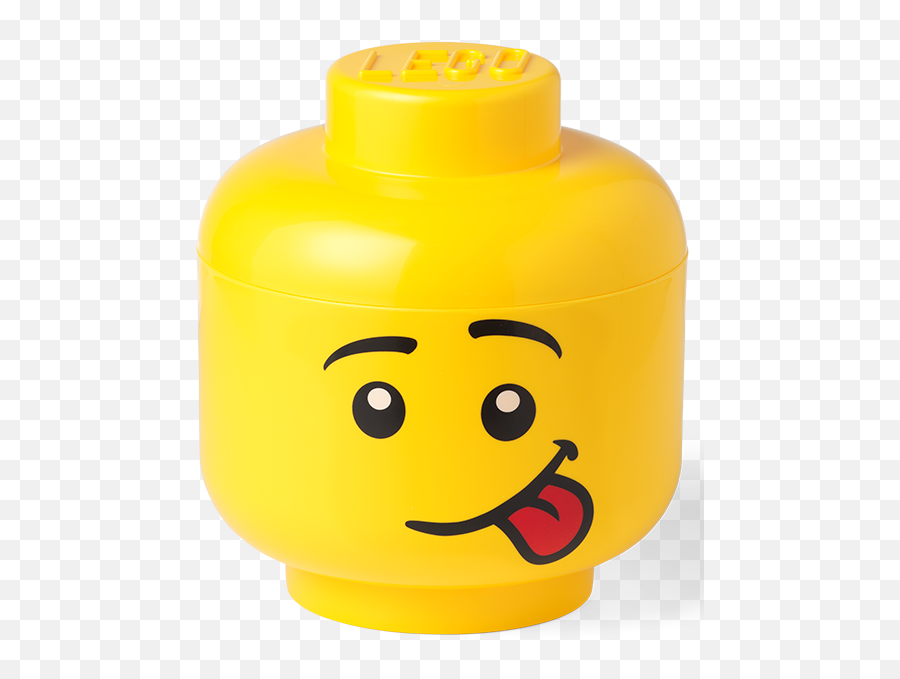 Small Lego Silly Storage Head - Lego Heads Emoji,Ø= Emoticon