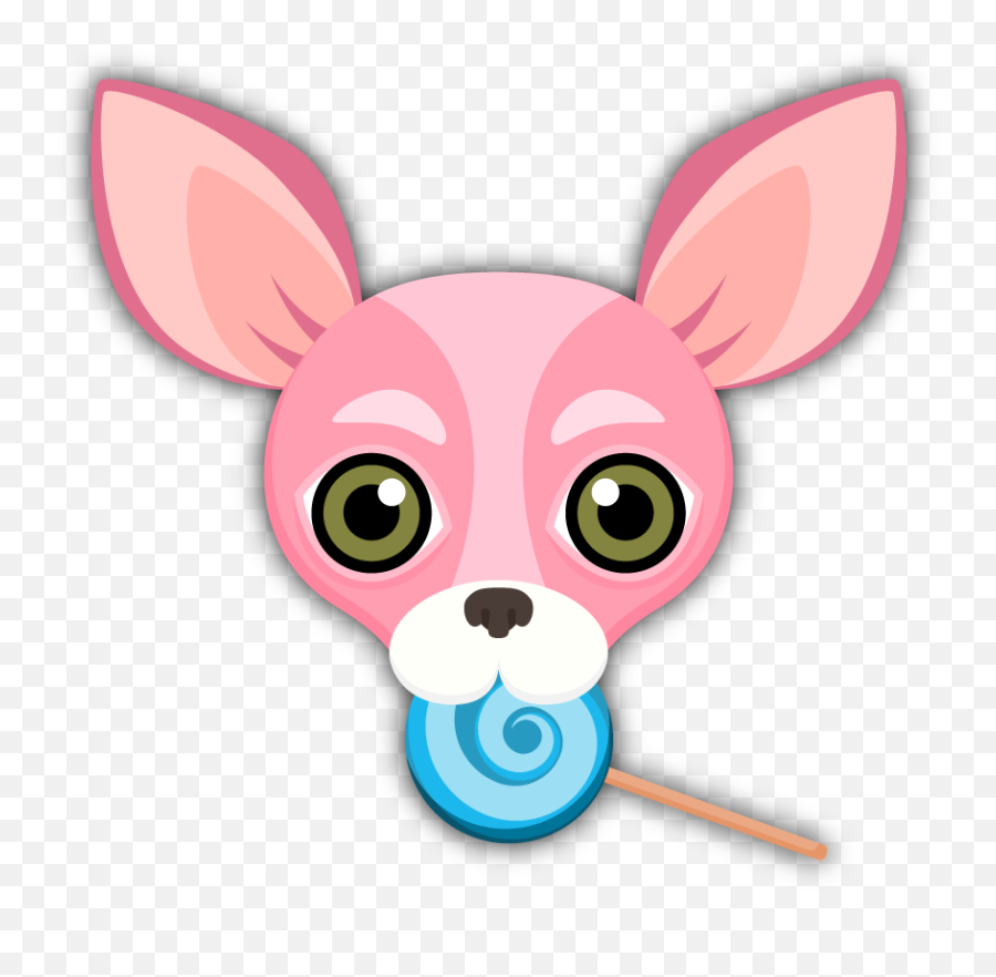 Pink Valentines Chihuahua Emoji - Happy,Emoji Suckers