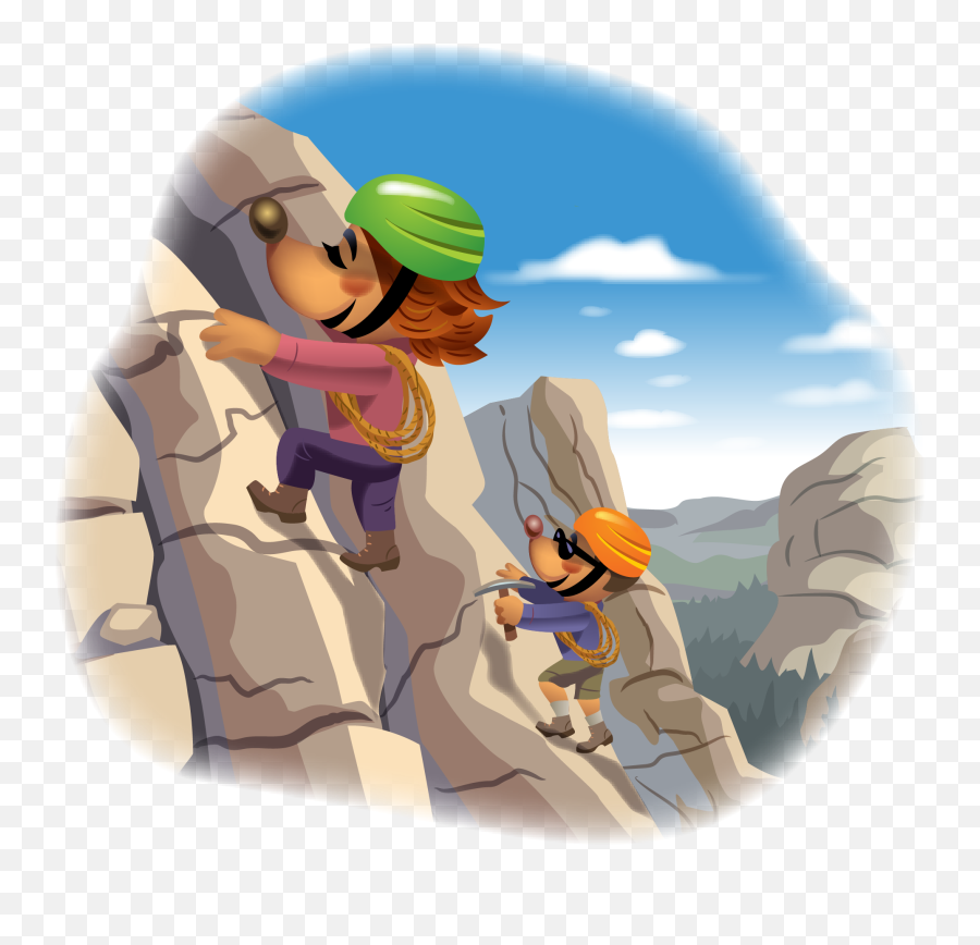 Rock Climbing Moles - Mole Climbing A Mountain Transparent Cartoon Mountain Rock Climbing Emoji,Climbing Emoji