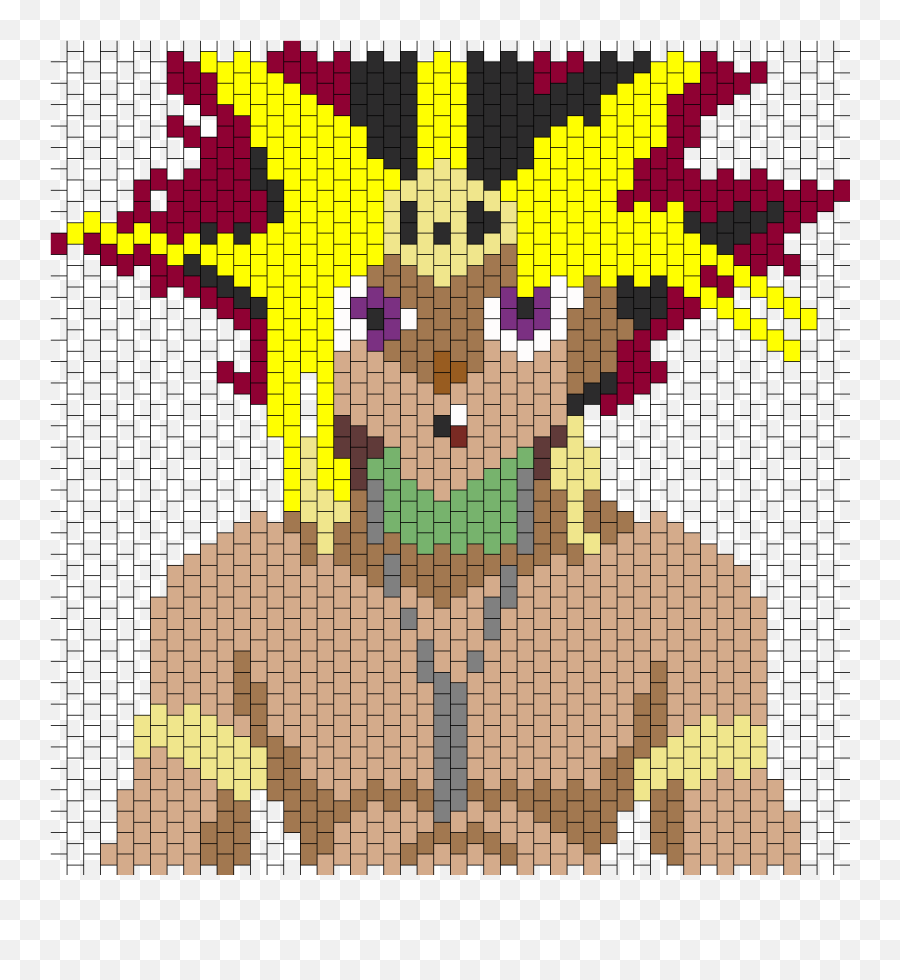 Yugioh Yami Yugi Atem Bead Pattern Peyote Bead Patterns - Yu Gi Oh Perler Bead Pattern Emoji,Emoticon Shit Pdf