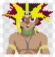 Yugioh Yami Yugi Atem Bead Pattern Peyote Bead Patterns - Yu Gi Oh Perler Bead Pattern Emoji,Emoticon Shit Pdf