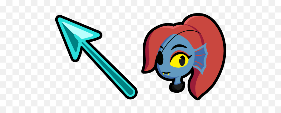 Undertale Undyne Cursor - Language Emoji,Undertale Emoticons Undyne