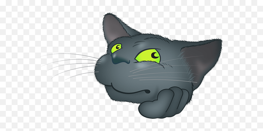 Black Cat Emoji By Yann Le Roux,Emojis Ios Cat