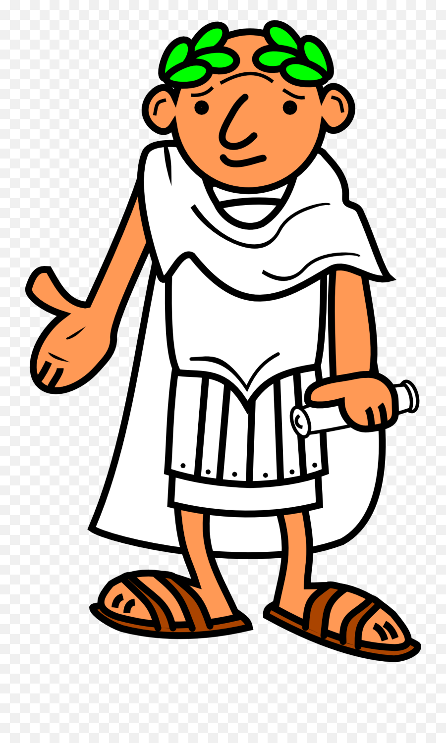 Cartoon Roman Emperor Holding Parchment Free Image Download Emoji,Emotions Caesar