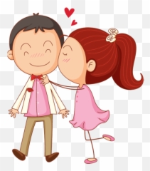Cartoon Illustration Boy U0026 Girl Couple In Love Citypng Emoji,Love Letter Emoji From Boy