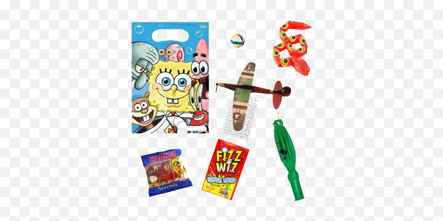 Spongebob Squarepants Pre - Filled Party Bags With 7 Items Spongebob Emoji,Emoji Party Gift Bags