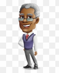 Elderly African American Man Cartoon - African American Man Cartoon Emoji,Character Design Emotions