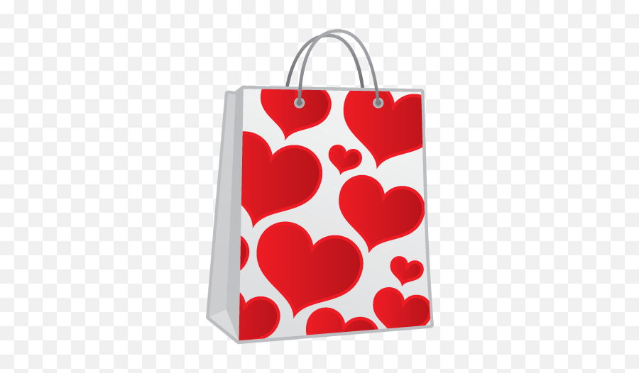 Shopping Bag Hearts Icon - Love Shopping Png Bag Emoji,Shopping Emoji Png