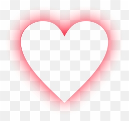 Red Heart Border Love Neon Sticker By U200eu200eu200eu200e - Girly Emoji,Heart Emoji Border