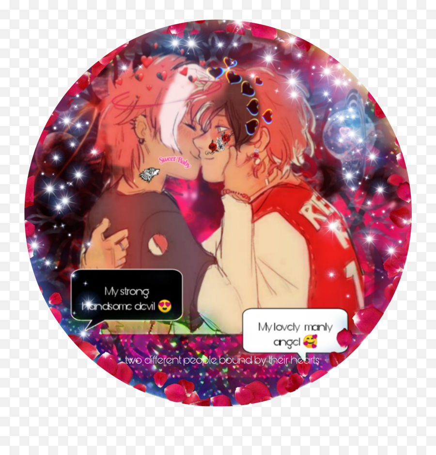 Todoshima Sticker By Latresa And Wilson - Kiss Emoji,Two People Kissing Emoji