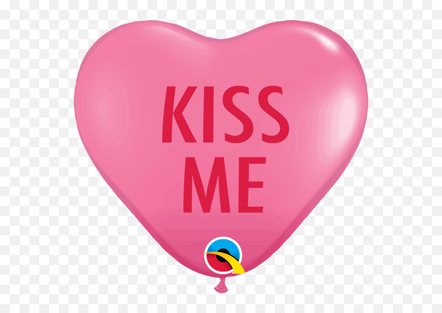 Valentineu0027s Messages Pink U0026 White 11 Heart Latex 50pk - Day Emoji,Emoji Heart Balloons