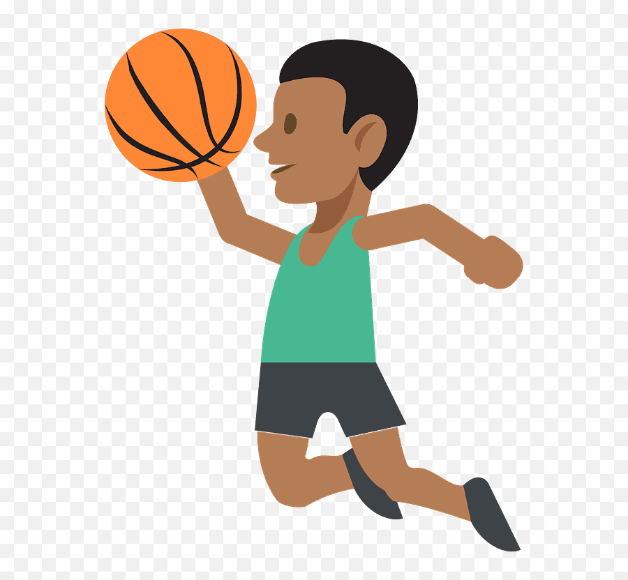 Person Bouncing Ball Emoji Clipart Free Download - Color,Emoji Basketball Shorts