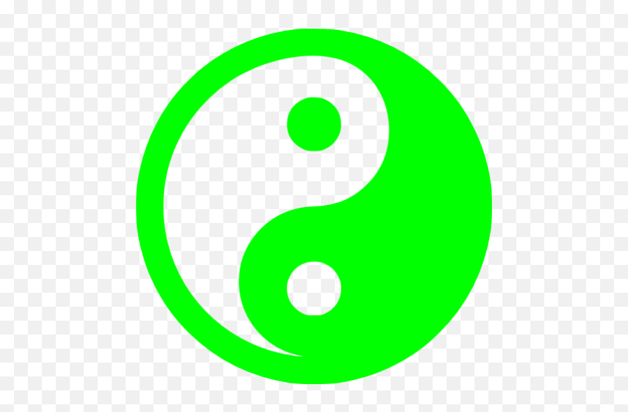 Lime Yin Yang Icon - Free Lime Civilization Icons Green Yin Yang Icon Emoji,Facebook New Yin Yang Like Emoticons