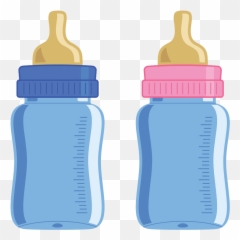 Flowers Border Png - Baby Blue Bottle Clipart Emoji,Baby Bottle Emoji Clipart