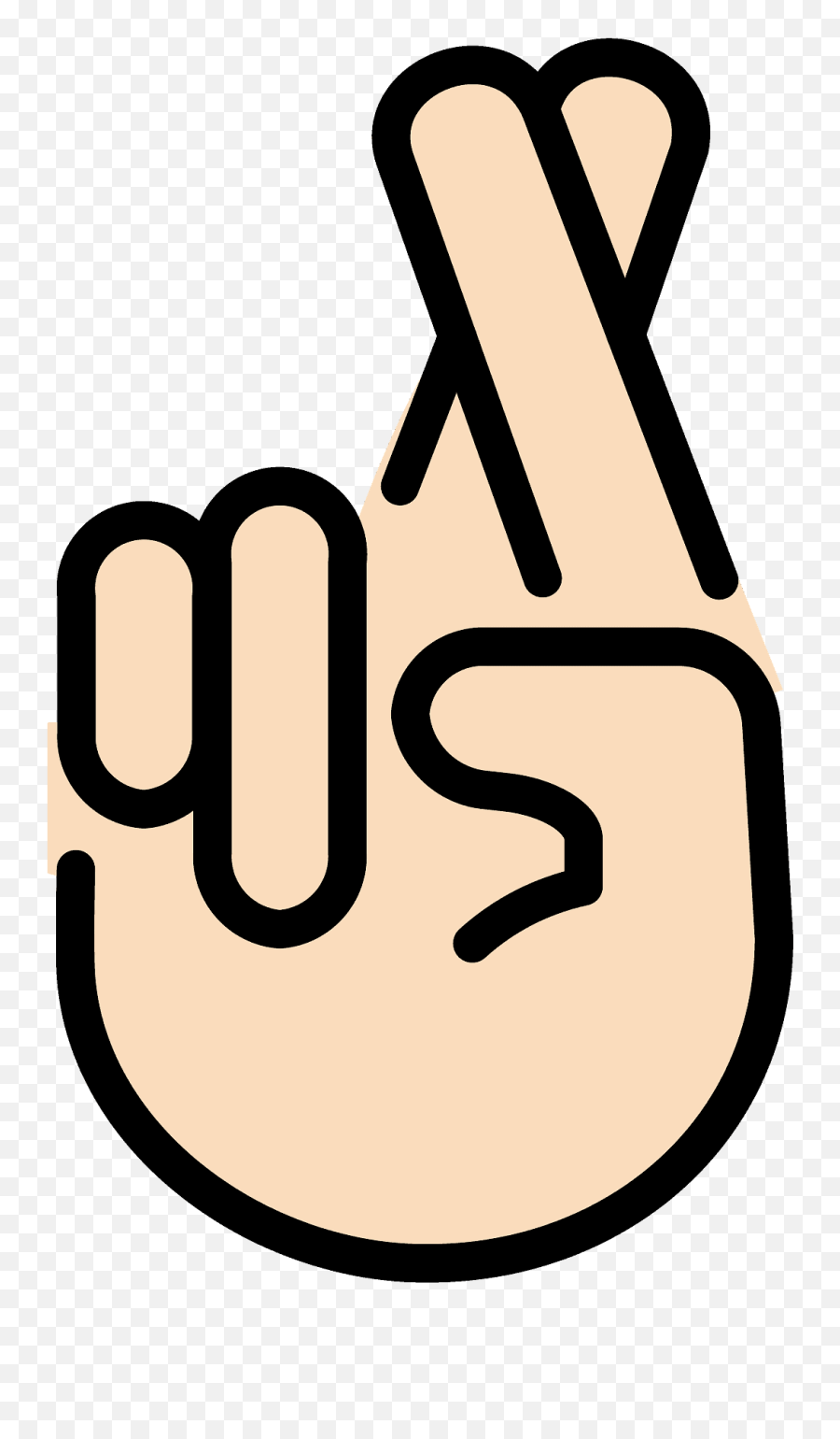 Crossed Fingers Emoji Clipart Free Download Transparent - Vertical,Green Thumb Emoji