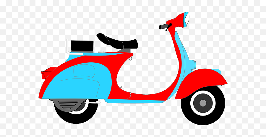Every Motorcycle - Cartoon Scooter Bike Png Emoji,Emotion Moped Parts
