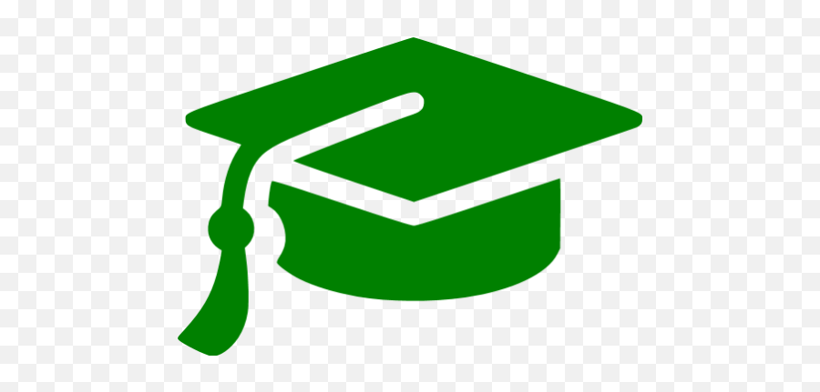 Green Graduation Cap Icon - Icon Green Graduation Cap Emoji,Facebook Graduation Cap Emoticon