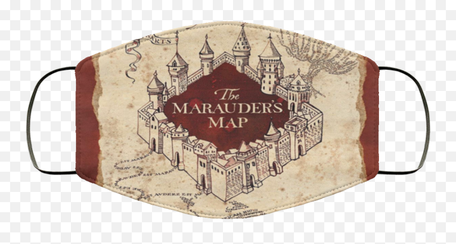 Harry Potter Marauders Map Face Mask Emoji,Marauders Map Emojis