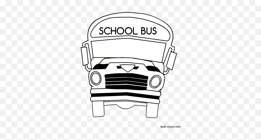 Free School And Classroom Clip Art - School Bus Clipart Black And White Transparent Background Emoji,Emoji Clipart Back To School