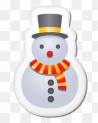 Telegram Sticker 4 From Collection Emoji Christmas - Cartoon Christmas Sticker Png,Christmas Hat Emoji