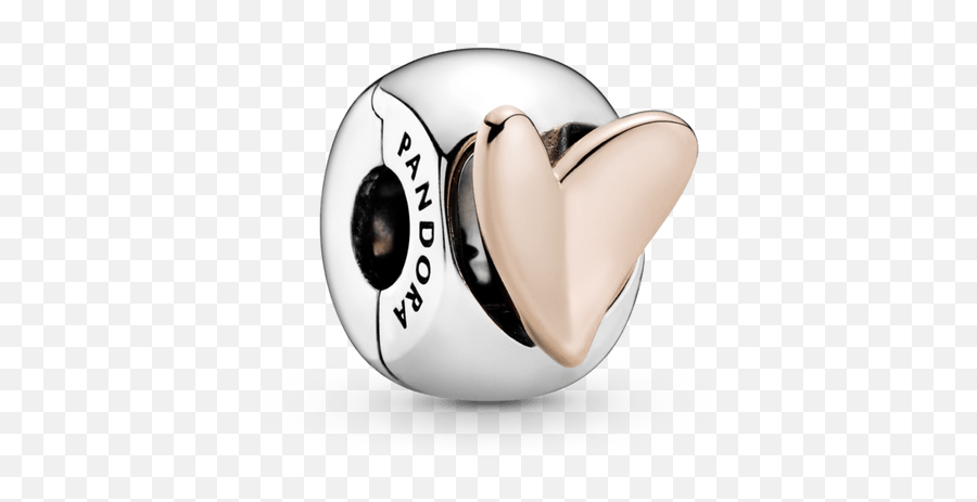 Charm Sujetador Corazón De Diseño Libre Pandora Rose - Freehand Heart Clip Charm Pandora Emoji,Emoticon Cara Sonrojada Y Dos Corazones