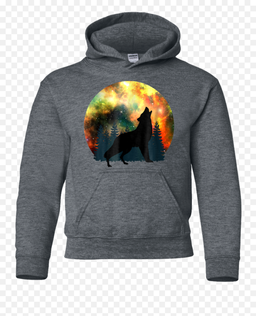 Download Psychedelic Wolf Howling Shirt - Pullover Emoji,Howling Wolf Emoji