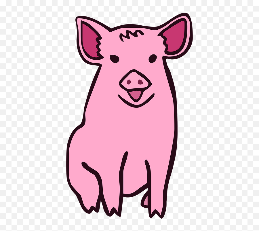 Swine Public Domain Image Search - Freeimg Pig Cartoon Animal Farm Emoji,Pig And Person Emoji