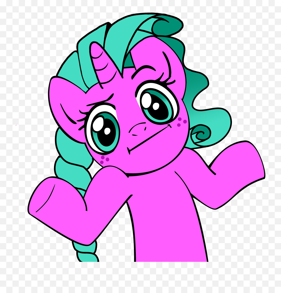 Minty Joy Derpibooru Import - Pinkie Pie I Dunno Emoji,Applebloom Mlp Shrug Emoji