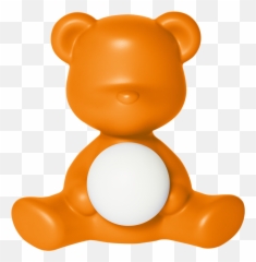 Qeeboo Teddy Girl Rechargeable Lamp Orange - Qeeboo Teddy Girl Violet Emoji,Girls Toy With Mens Emotions