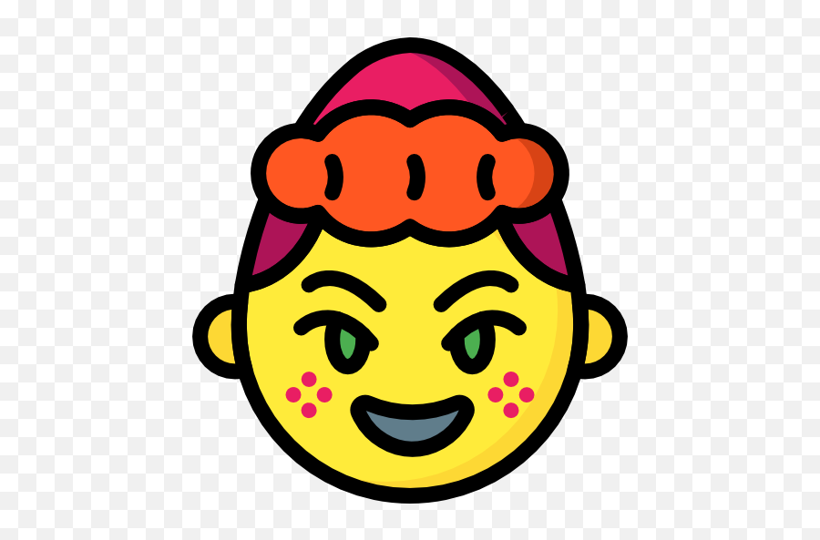 Free Icon - Kiss Emoji With Hair,Emoticon Shy Code