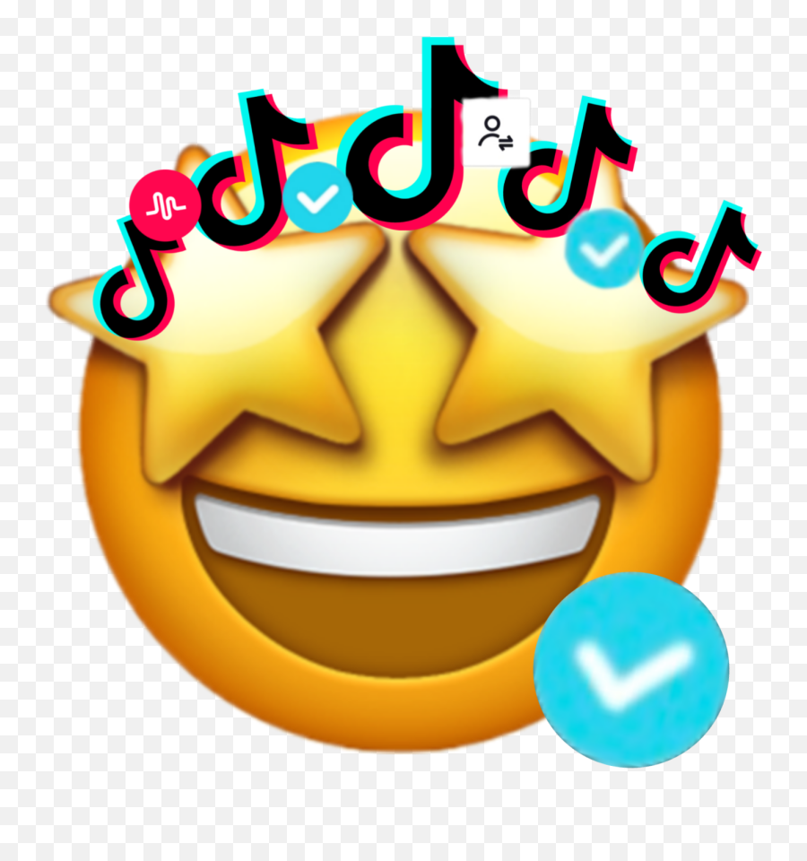 Emoji Tiktok Addict Sticker By Nadia - Excited Emoji Transparent Background,Ar Emoji