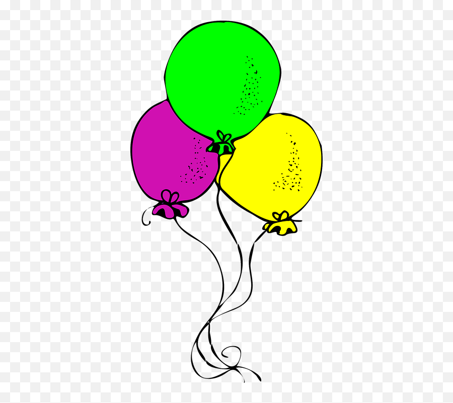 Free Photo Party Birthday Yellow Green Pink Balloons Happy - Balão Verde Rosa Amarelo Emoji,Emotion Stress Balloons