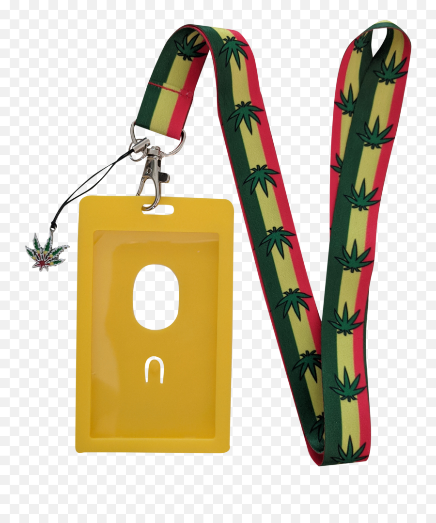 Pot Marijuana Leaf Print Lanyard Id Badge Card Holder W - Vertical Emoji,Marijuana Leaf Emoji