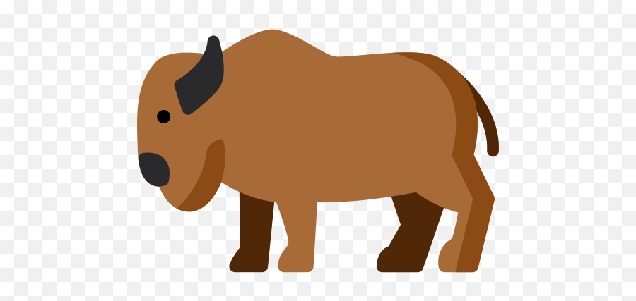 Bison - Free Animals Icons Emoji,Bison Emoticon Facebook