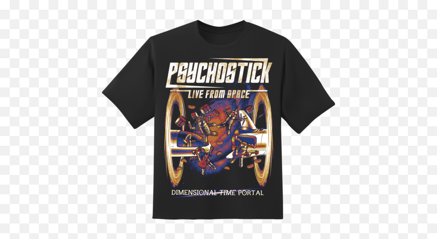 Dimensional Time Portal Tee Season 4 Exclusive U2022 Psychostick Emoji,Emotions Are Like Farts